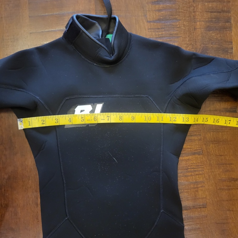 Buell RBZ Stealth Mode Youth Black Wetsuit 3/2mm Full Suit W/ Vertical Back Zip - Picture 7 of 12
